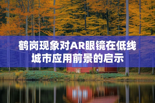 鹤岗现象对AR眼镜在低线城市应用前景的启示
