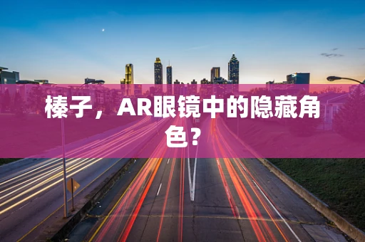 榛子，AR眼镜中的隐藏角色？