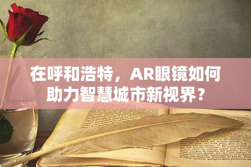 在呼和浩特，AR眼镜如何助力智慧城市新视界？