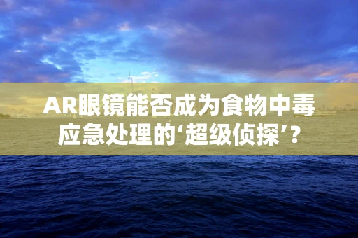 AR眼镜能否成为食物中毒应急处理的‘超级侦探’？