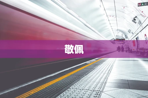 敬佩