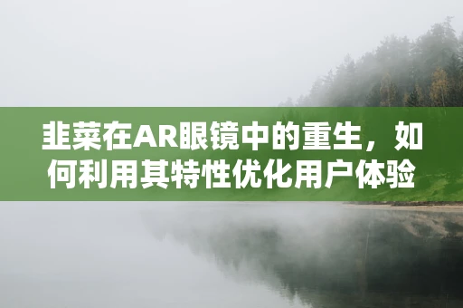 韭菜在AR眼镜中的重生，如何利用其特性优化用户体验？