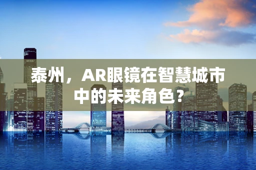 泰州，AR眼镜在智慧城市中的未来角色？