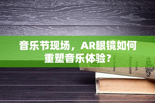 音乐节现场，AR眼镜如何重塑音乐体验？