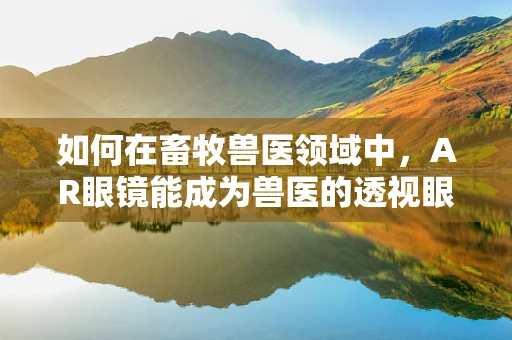 如何在畜牧兽医领域中，AR眼镜能成为兽医的透视眼？