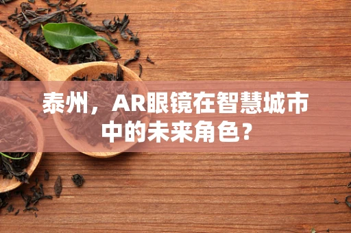 泰州，AR眼镜在智慧城市中的未来角色？