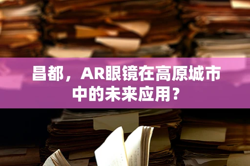 昌都，AR眼镜在高原城市中的未来应用？