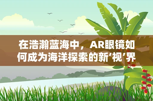 在浩瀚蓝海中，AR眼镜如何成为海洋探索的新‘视’界？