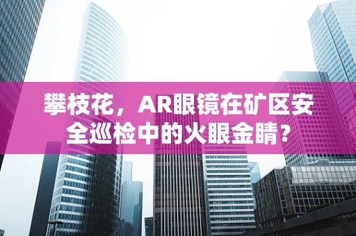 攀枝花，AR眼镜在矿区安全巡检中的火眼金睛？