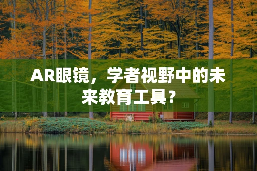 AR眼镜，学者视野中的未来教育工具？