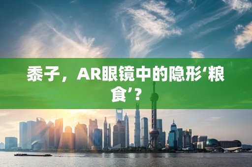 黍子，AR眼镜中的隐形‘粮食’？