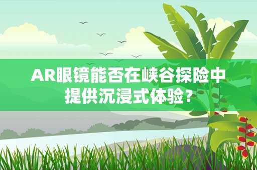 AR眼镜能否在峡谷探险中提供沉浸式体验？