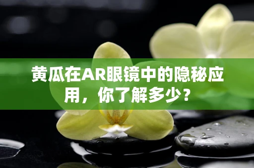 黄瓜在AR眼镜中的隐秘应用，你了解多少？