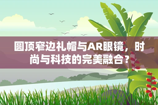 圆顶窄边礼帽与AR眼镜，时尚与科技的完美融合？