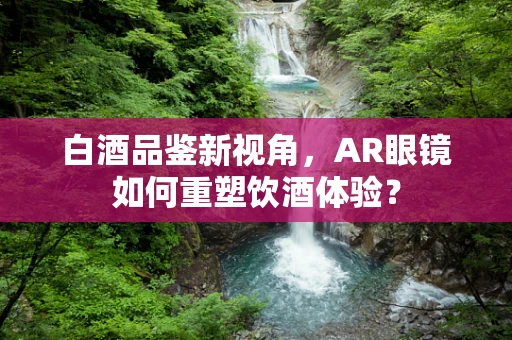 白酒品鉴新视角，AR眼镜如何重塑饮酒体验？