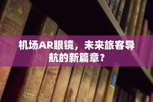机场AR眼镜，未来旅客导航的新篇章？