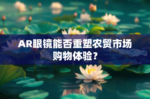AR眼镜能否重塑农贸市场购物体验？