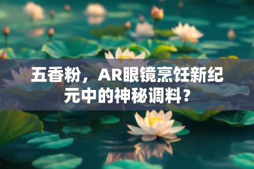 五香粉，AR眼镜烹饪新纪元中的神秘调料？