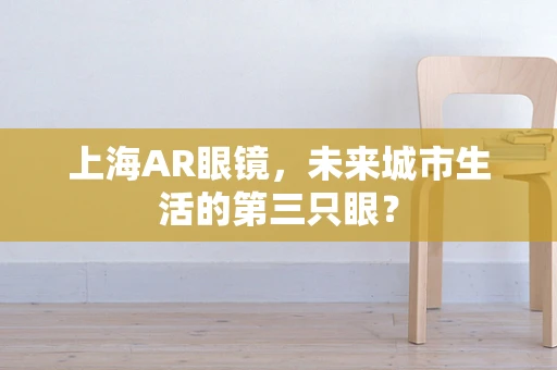 上海AR眼镜，未来城市生活的第三只眼？