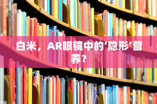 白米，AR眼镜中的‘隐形’营养？