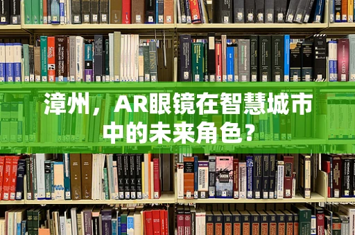 漳州，AR眼镜在智慧城市中的未来角色？