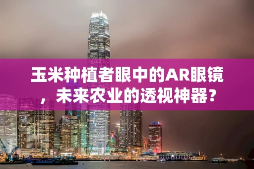玉米种植者眼中的AR眼镜，未来农业的透视神器？