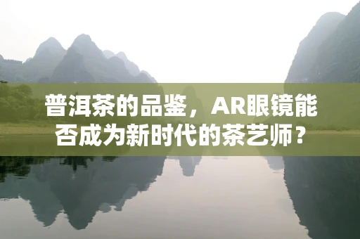普洱茶的品鉴，AR眼镜能否成为新时代的茶艺师？