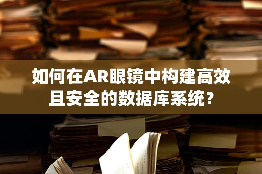 如何在AR眼镜中构建高效且安全的数据库系统？