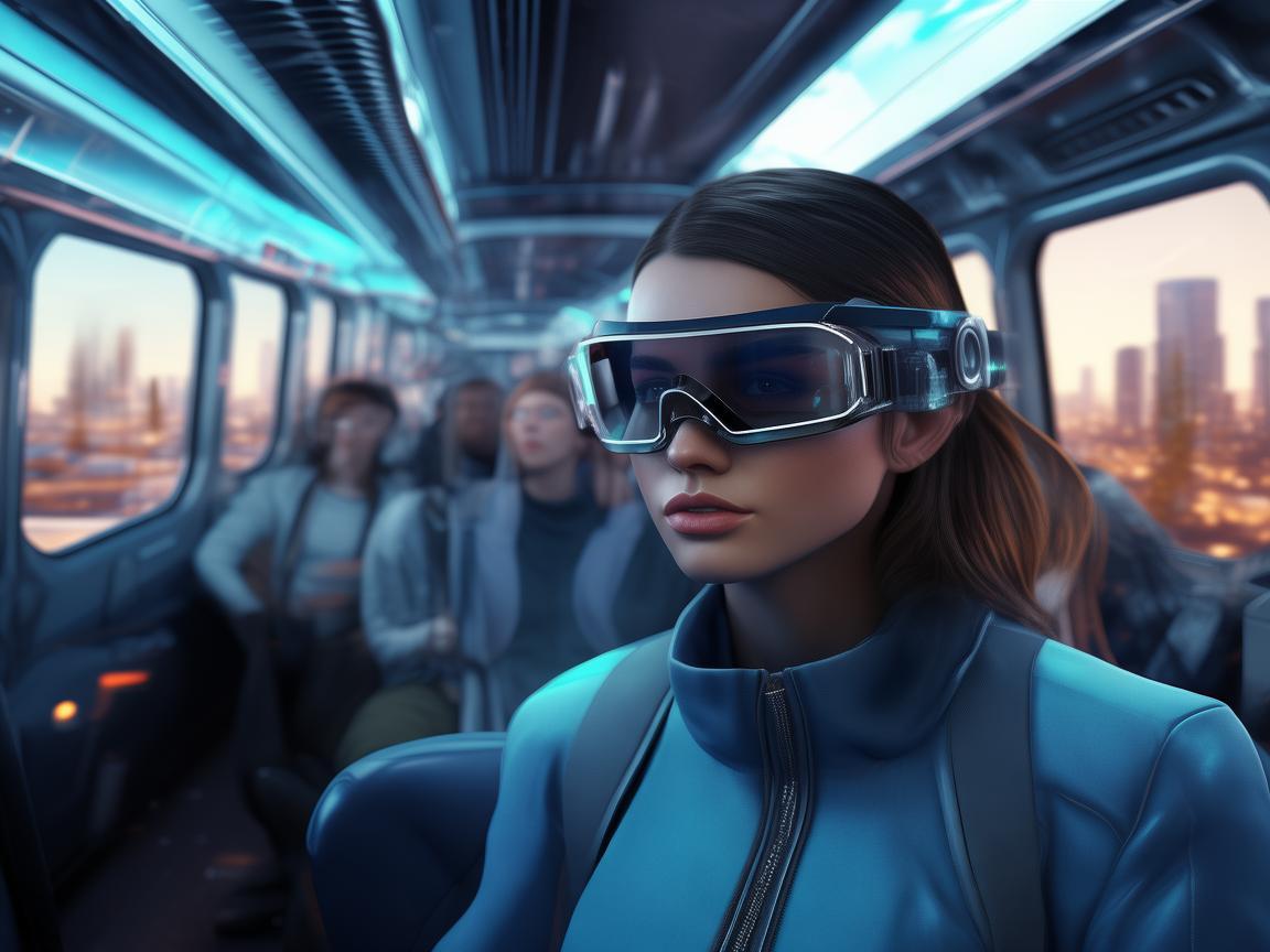 轻轨车厢中的AR眼镜,未来出行的新视界?